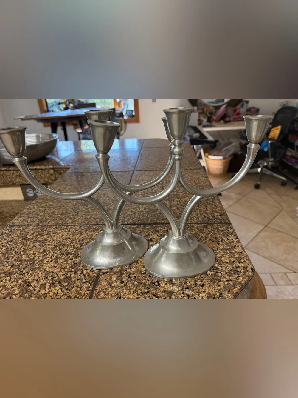 Just Andersen Made in Danmark 1930’s Candelabra set